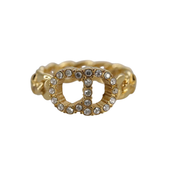 Christian Dior Ring metal Gold Auth yk16507
