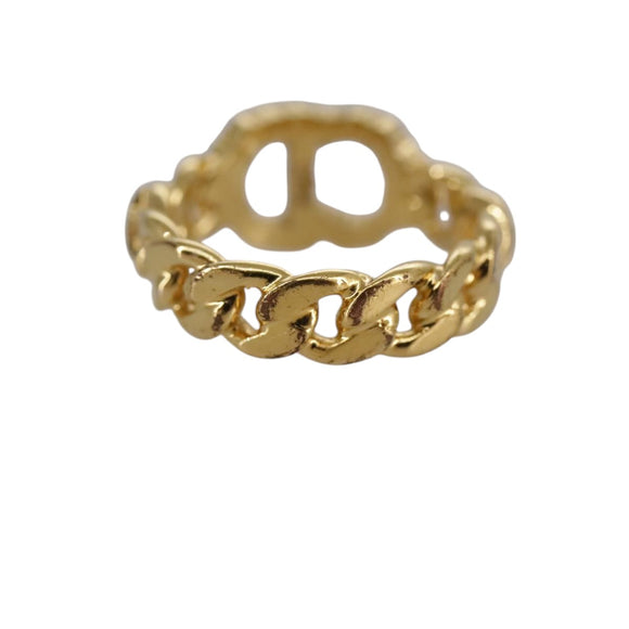 Christian Dior Ring metal Gold Auth yk16507