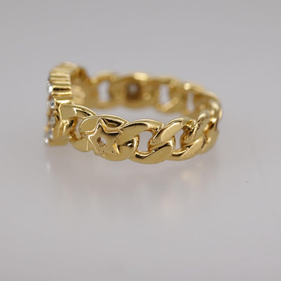 Christian Dior Ring metal Gold Auth yk16507