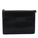 SAINT LAURENT Shoulder Bag Leather Black Auth yk16514-2