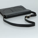 SAINT LAURENT Shoulder Bag Leather Black Auth yk16514-7