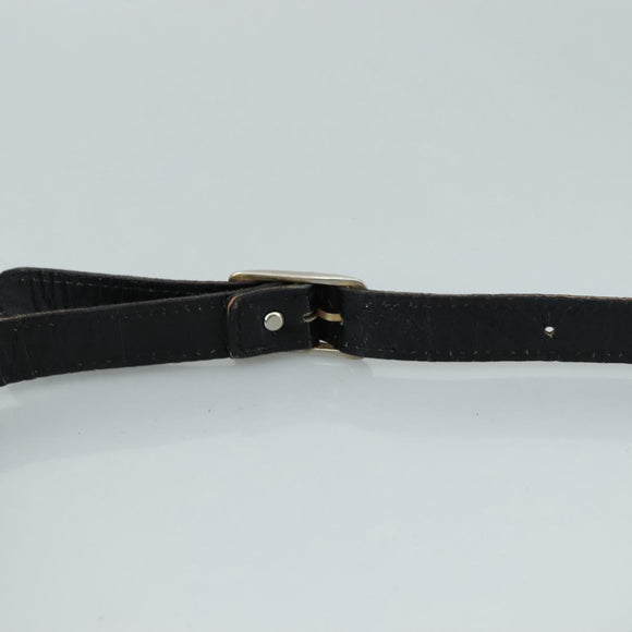 SAINT LAURENT Shoulder Bag Leather Black Auth yk16514