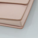 Salvatore Ferragamo Chain Shoulder Bag Leather Pink Gold Auth yk16515-8