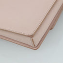 Salvatore Ferragamo Chain Shoulder Bag Leather Pink Gold Auth yk16515-16