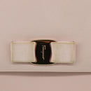 Salvatore Ferragamo Chain Shoulder Bag Leather Pink Gold Auth yk16515-9