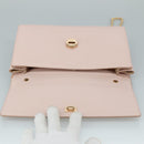 Salvatore Ferragamo Chain Shoulder Bag Leather Pink Gold Auth yk16515-10