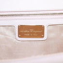 Salvatore Ferragamo Chain Shoulder Bag Leather Pink Gold Auth yk16515-18