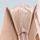 Salvatore Ferragamo Chain Shoulder Bag Leather Pink Gold Auth yk16515-20