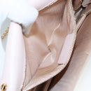 Salvatore Ferragamo Chain Shoulder Bag Leather Pink Gold Auth yk16515-21