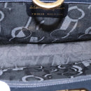 Salvatore Ferragamo Gancini Shoulder Bag Leather Black Gold Auth yk16533-9