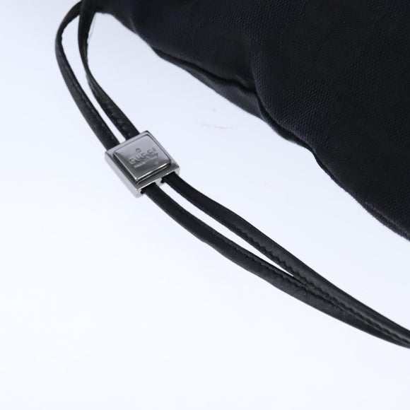 GUCCI GG Canvas Purse Pouch Black 039 1046 Auth yk16535