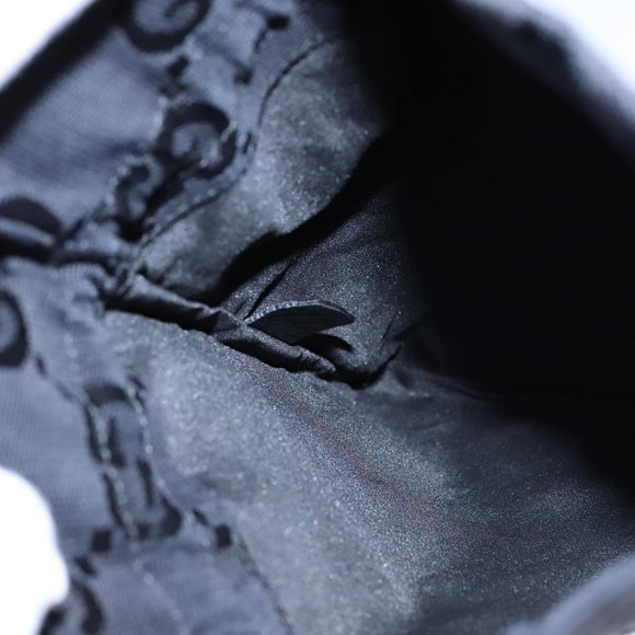 GUCCI GG Canvas Purse Pouch Black 039 1046 Auth yk16535