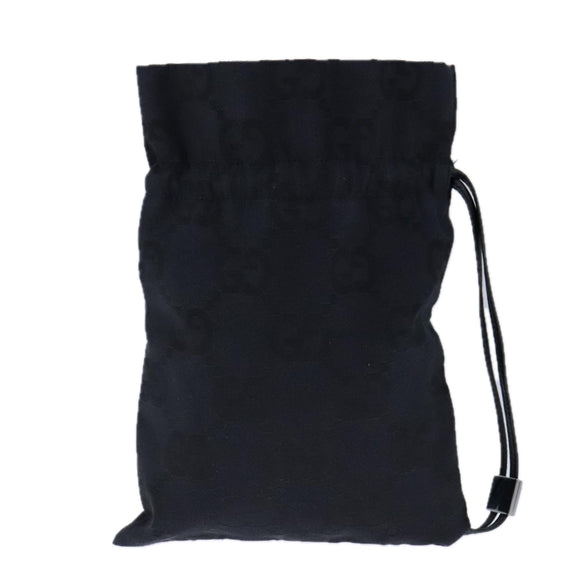 GUCCI GG Canvas Purse Pouch Black 039 1046 Auth yk16535