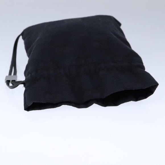 GUCCI GG Canvas Purse Pouch Black 039 1046 Auth yk16535