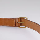 CELINE Macadam Canvas Shoulder Bag PVC Leather Brown Gold Auth yk16587-8