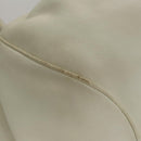 Salvatore Ferragamo Gancini Hand Bag Leather White Silver Auth yk16589-9