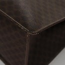 CELINE Macadam Canvas Hand Bag PVC Leather Brown Gold Auth yk16623-16