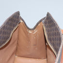 CELINE Macadam Canvas Hand Bag PVC Leather Brown Gold Auth yk16623-11