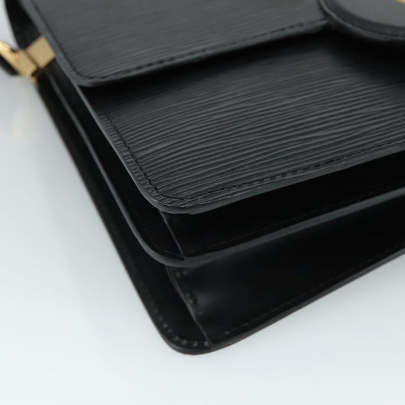 LOUIS VUITTON Epi Free Run Shoulder Bag Black M52402 LV Auth yk16660