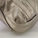 Salvatore Ferragamo Gancini Hand Bag Leather Gold Tone Auth yk16674-15