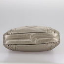Salvatore Ferragamo Gancini Hand Bag Leather Gold Tone Auth yk16674-5
