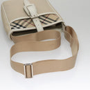 BURBERRY Nova Check Shoulder Bag Canvas Beige Auth yk16685-7