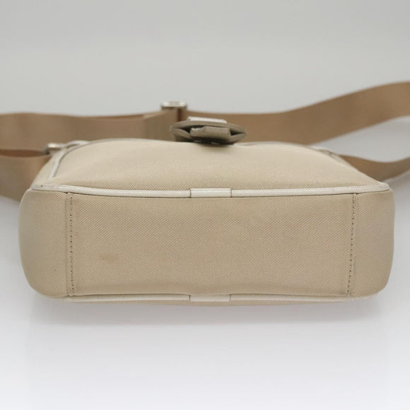 BURBERRY Nova Check Shoulder Bag Canvas Beige Auth yk16685