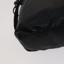 BURBERRY Shoulder Bag Leather Black Auth yk16686-16