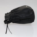 BURBERRY Shoulder Bag Leather Black Auth yk16686-4