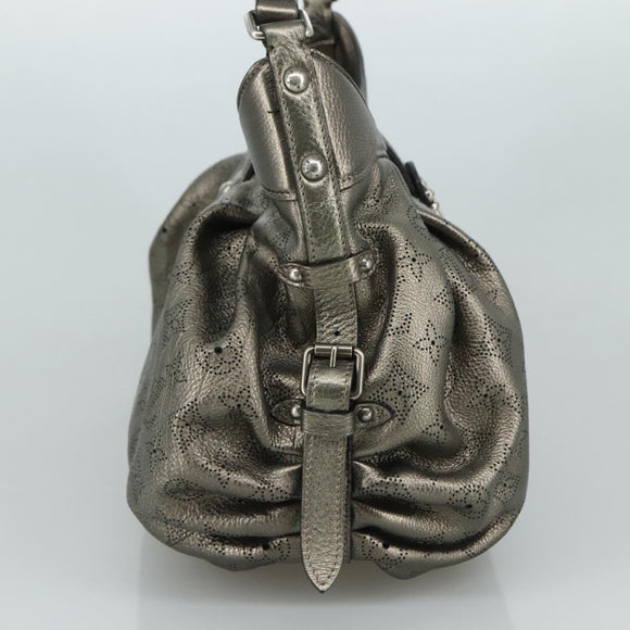 LOUIS VUITTON Monogram Mahina XS Shoulder Bag Bronze M95717 LV Auth yk16691