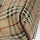 BURBERRY Nova Check Tote Bag PVC Leather Beige Auth yk16711-16