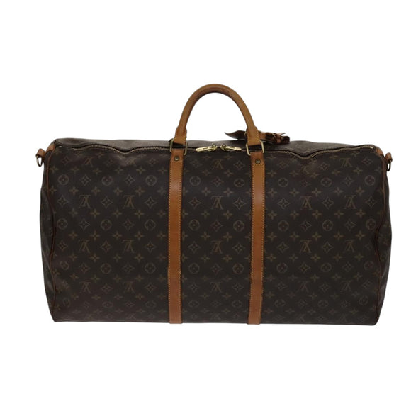 LOUIS VUITTON Monogram Keepall Bandouliere 60 Boston Bag M41412 LV Auth yk16715