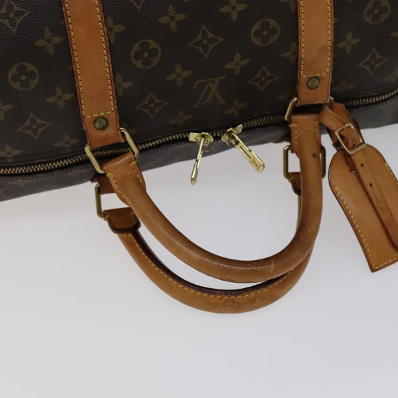 LOUIS VUITTON Monogram Keepall Bandouliere 60 Boston Bag M41412 LV Auth yk16715