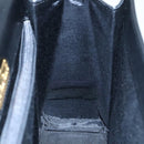 GIVENCHY Hand Bag Leather Black Gold Auth yk16736-19