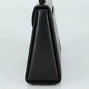 GIVENCHY Hand Bag Leather Black Gold Auth yk16736-3