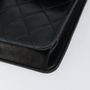 CHANEL Matelasse Chain Shoulder Bag Lamb Skin Black Gold CC Auth yk16748-10