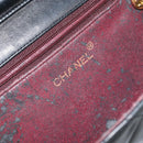 CHANEL Matelasse Chain Shoulder Bag Lamb Skin Black Gold CC Auth yk16748-17