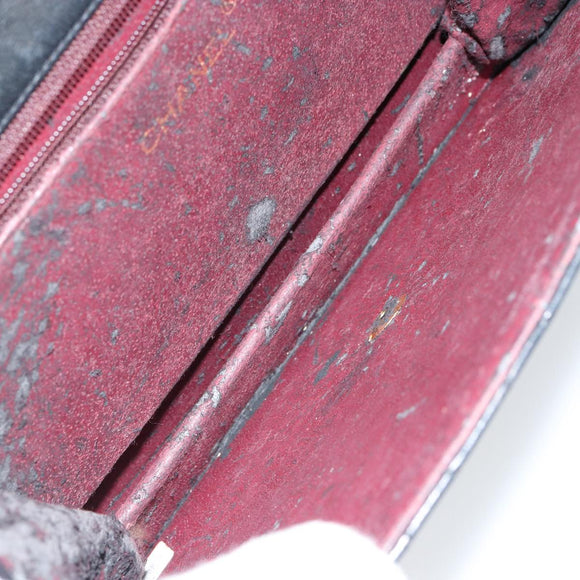 CHANEL Matelasse Chain Shoulder Bag Lamb Skin Black Gold CC Auth yk16748