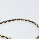 CHANEL Matelasse Chain Shoulder Bag Lamb Skin Black Gold CC Auth yk16748-8