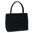 CHANEL Matelasse Standard Tote Bag Velor Black CC Auth yk16770-1