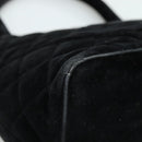 CHANEL Matelasse Standard Tote Bag Velor Black CC Auth yk16770-14