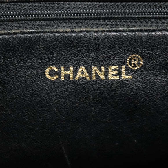 CHANEL Matelasse Standard Tote Bag Velor Black CC Auth yk16770