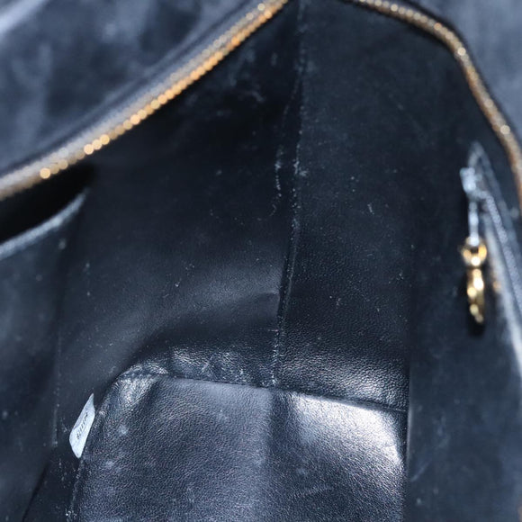 CHANEL Matelasse Standard Tote Bag Velor Black CC Auth yk16770