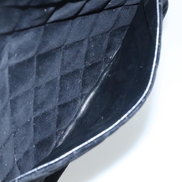 CHANEL Matelasse Standard Tote Bag Velor Black CC Auth yk16770