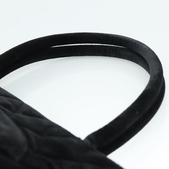 CHANEL Matelasse Standard Tote Bag Velor Black CC Auth yk16770