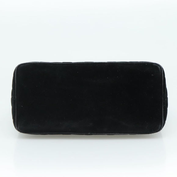 CHANEL Matelasse Standard Tote Bag Velor Black CC Auth yk16770