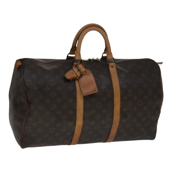 LOUIS VUITTON Monogram Keepall 50 Boston Bag M41426 LV Auth yk16778
