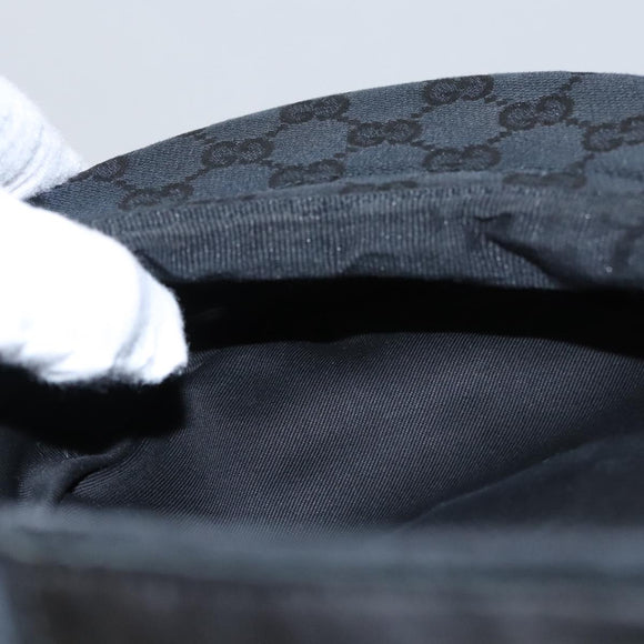 GUCCI GG Canvas Hunting Cap Hat S Black Auth yk16802V