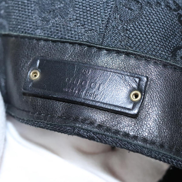 GUCCI GG Canvas Hunting Cap Hat S Black Auth yk16802V