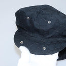 GUCCI GG Canvas Hunting Cap Hat S Black Auth yk16802V-8
